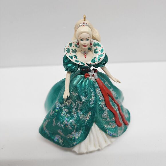 Hallmark Barbie Doll Lot 7 Christmas Ornaments Holiday Bride Fancy Dresses - Picture 14 of 16
